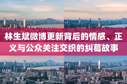 林生斌微博更新背后的情感、正义与公众关注交织的纠葛故事
