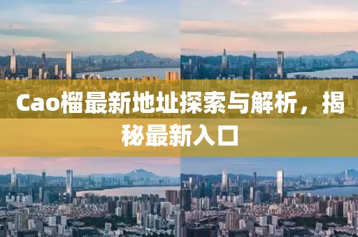 Cao榴最新地址探索与解析，揭秘最新入口