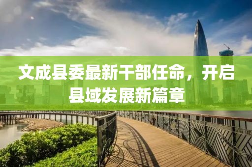 文成县委最新干部任命，开启县域发展新篇章