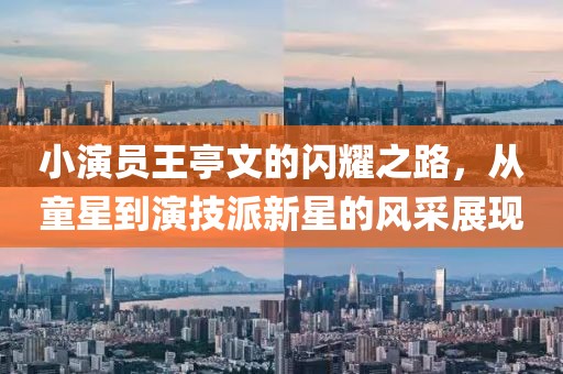 小演员王亭文的闪耀之路，从童星到演技派新星的风采展现