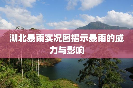 湖北暴雨实况图揭示暴雨的威力与影响