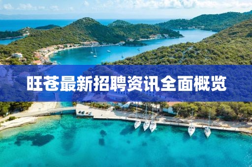 旺苍最新招聘资讯全面概览