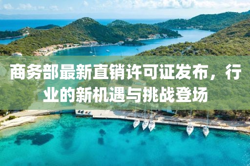 商务部最新直销许可证发布，行业的新机遇与挑战登场