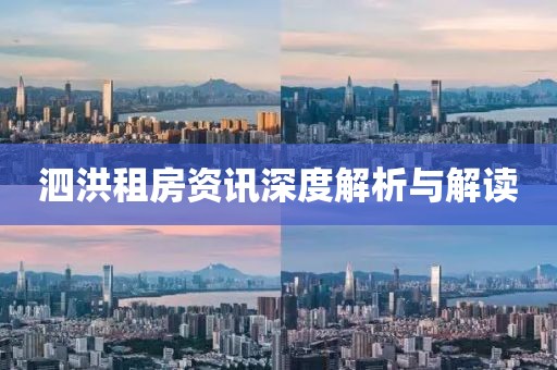 泗洪租房资讯深度解析与解读