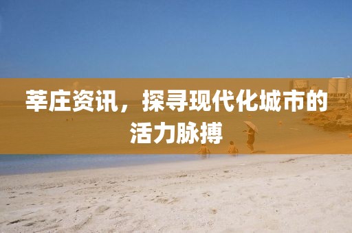 莘庄资讯，探寻现代化城市的活力脉搏