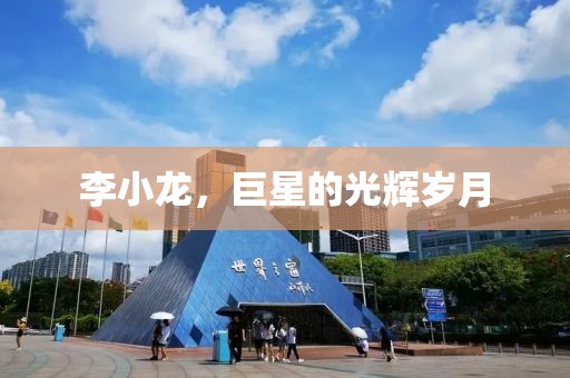 李小龙，巨星的光辉岁月