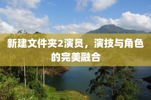 新建文件夹2演员，演技与角色的完美融合