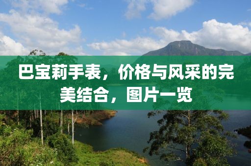 巴宝莉手表，价格与风采的完美结合，图片一览