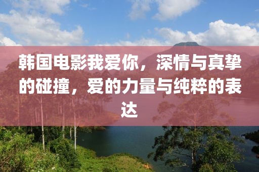 韩国电影我爱你，深情与真挚的碰撞，爱的力量与纯粹的表达