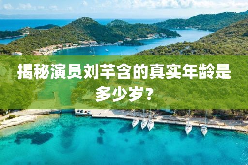 揭秘演员刘芊含的真实年龄是多少岁？