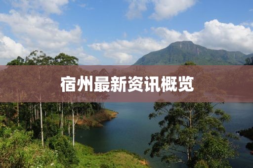 宿州最新资讯概览