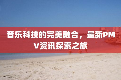 音乐科技的完美融合，最新PMV资讯探索之旅