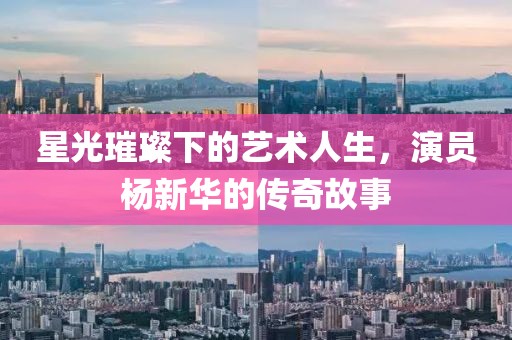星光璀璨下的艺术人生，演员杨新华的传奇故事