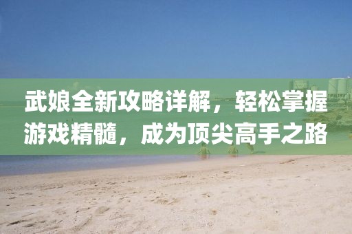 武娘全新攻略详解，轻松掌握游戏精髓，成为顶尖高手之路