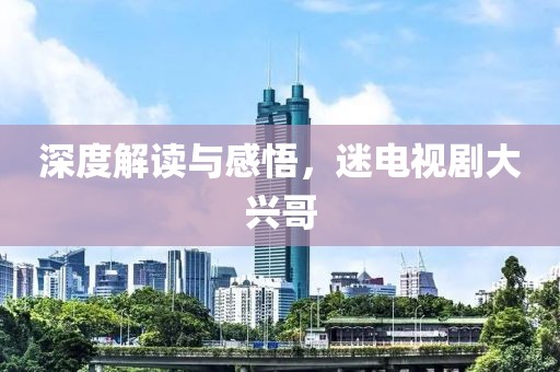 深度解读与感悟，迷电视剧大兴哥