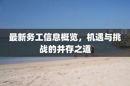 最新务工信息概览，机遇与挑战的并存之道