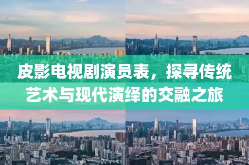 皮影电视剧演员表，探寻传统艺术与现代演绎的交融之旅