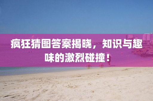 疯狂猜图答案揭晓，知识与趣味的激烈碰撞！