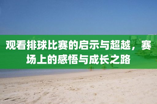 观看排球比赛的启示与超越，赛场上的感悟与成长之路