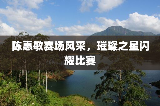 陈惠敏赛场风采，璀璨之星闪耀比赛