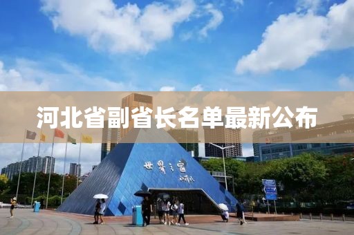 河北省副省长名单最新公布