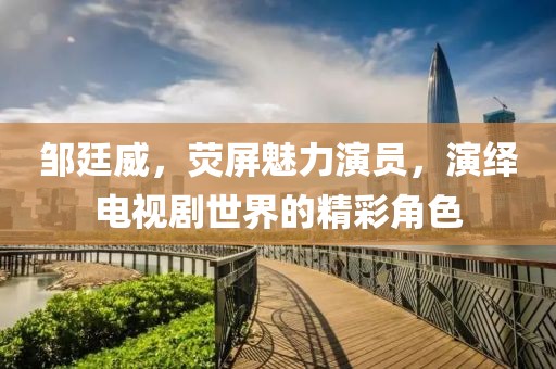 邹廷威，荧屏魅力演员，演绎电视剧世界的精彩角色