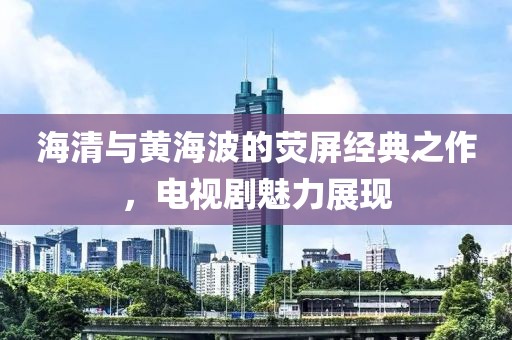 海清与黄海波的荧屏经典之作，电视剧魅力展现