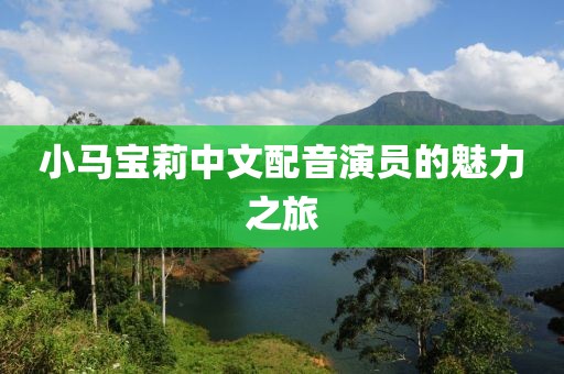 小马宝莉中文配音演员的魅力之旅