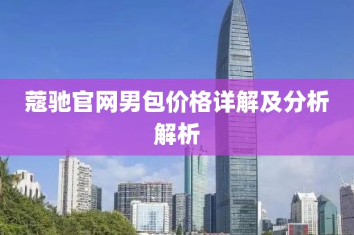 蔻驰官网男包价格详解及分析解析