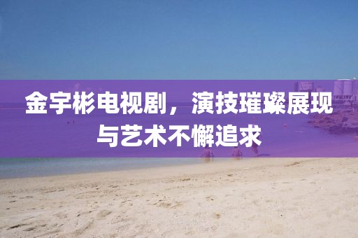 金宇彬电视剧，演技璀璨展现与艺术不懈追求