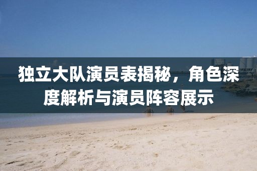 独立大队演员表揭秘，角色深度解析与演员阵容展示