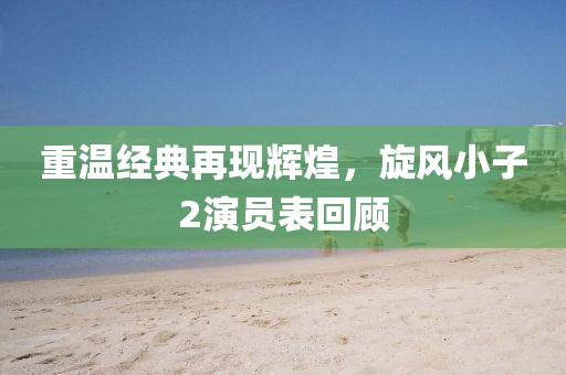 重温经典再现辉煌，旋风小子2演员表回顾