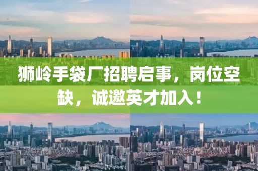 狮岭手袋厂招聘启事，岗位空缺，诚邀英才加入！