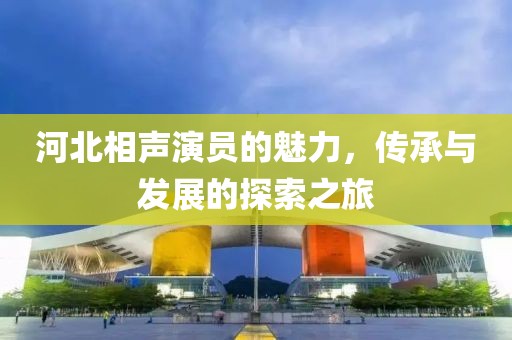 河北相声演员的魅力，传承与发展的探索之旅