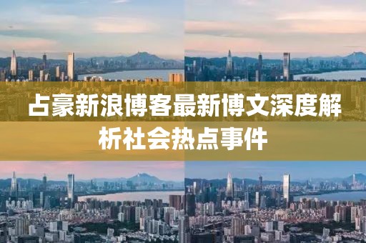占豪新浪博客最新博文深度解析社会热点事件