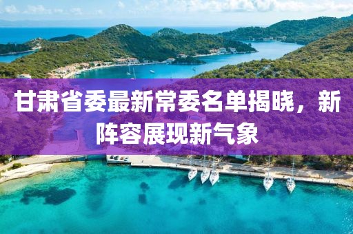 甘肃省委最新常委名单揭晓，新阵容展现新气象