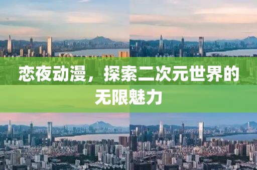 恋夜动漫，探索二次元世界的无限魅力
