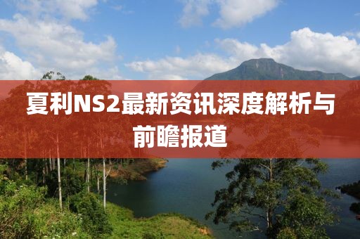 夏利NS2最新资讯深度解析与前瞻报道