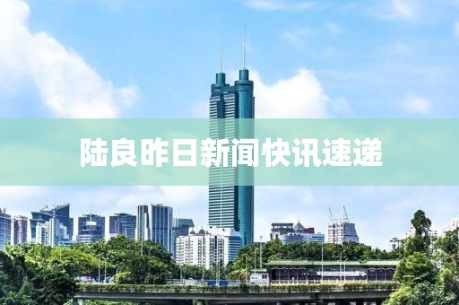 陆良昨日新闻快讯速递