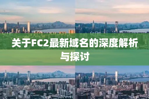 关于FC2最新域名的深度解析与探讨