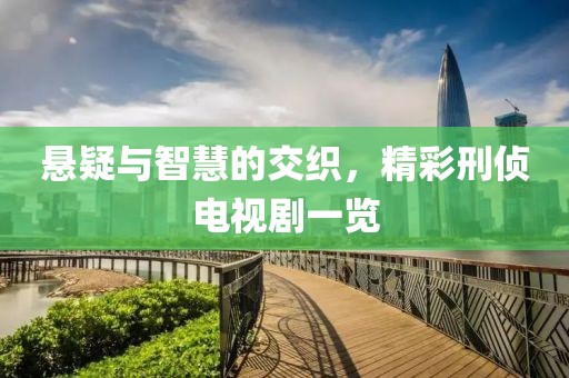 悬疑与智慧的交织，精彩刑侦电视剧一览