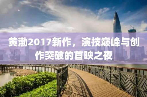 黄渤2017新作，演技巅峰与创作突破的首映之夜