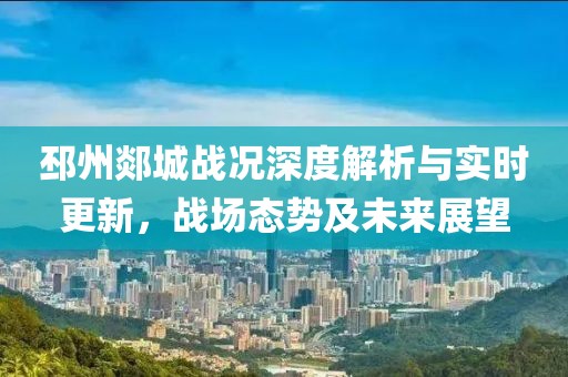 邳州郯城战况深度解析与实时更新，战场态势及未来展望