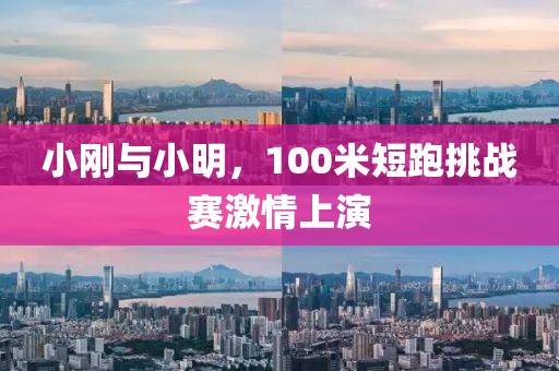 小刚与小明，100米短跑挑战赛激情上演