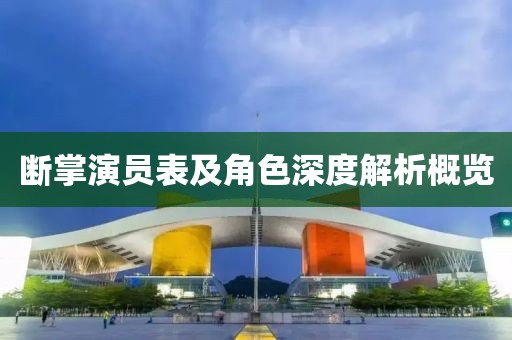 断掌演员表及角色深度解析概览