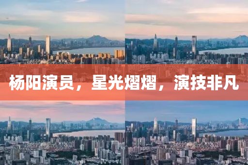 杨阳演员，星光熠熠，演技非凡