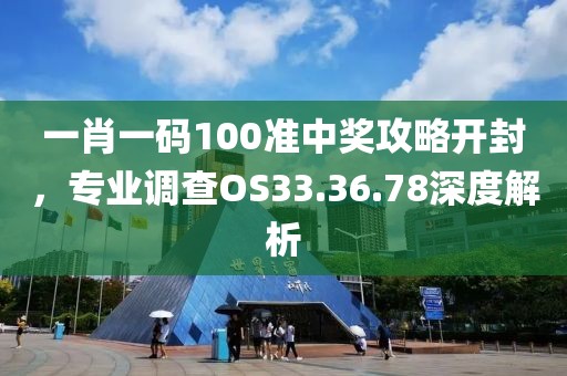 一肖一码100准中奖攻略开封，专业调查OS33.36.78深度解析