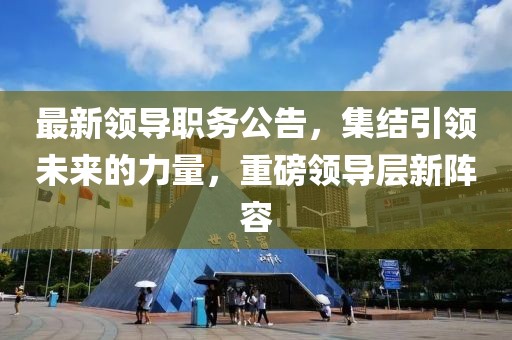 最新领导职务公告，集结引领未来的力量，重磅领导层新阵容
