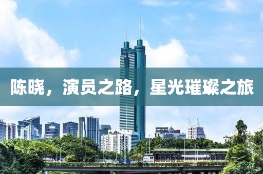 陈晓，演员之路，星光璀璨之旅