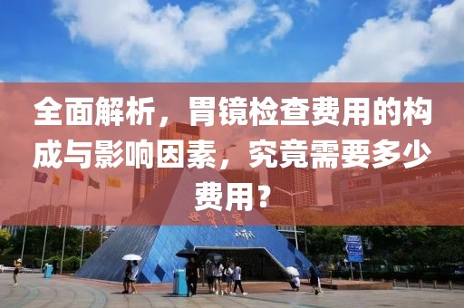 全面解析，胃镜检查费用的构成与影响因素，究竟需要多少费用？